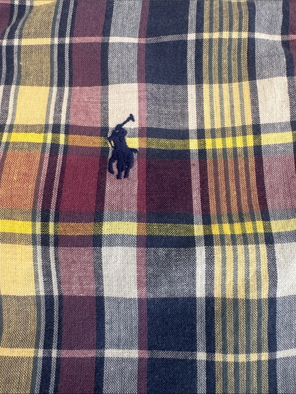 Polo by Ralph Lauren Plaid Cotton Camp Shirt. Boys size 5.